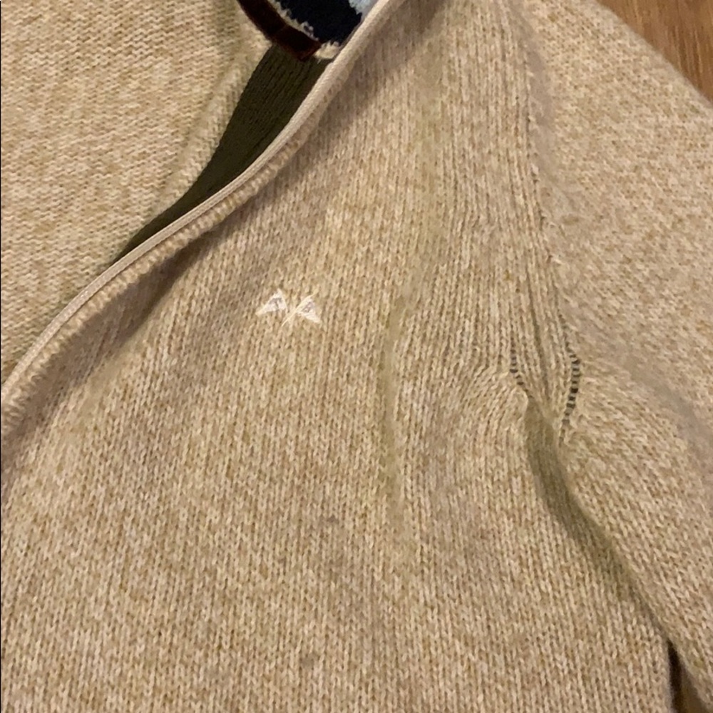 Burberry Thomas Burberry zip up sweater wool sz L - Picture 3 of 6